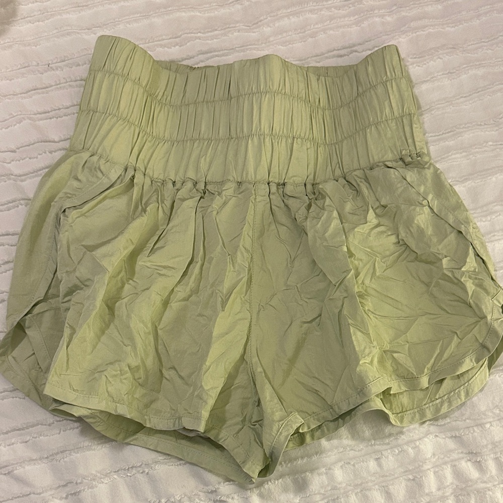 Chic High-Waisted Olive Shorts